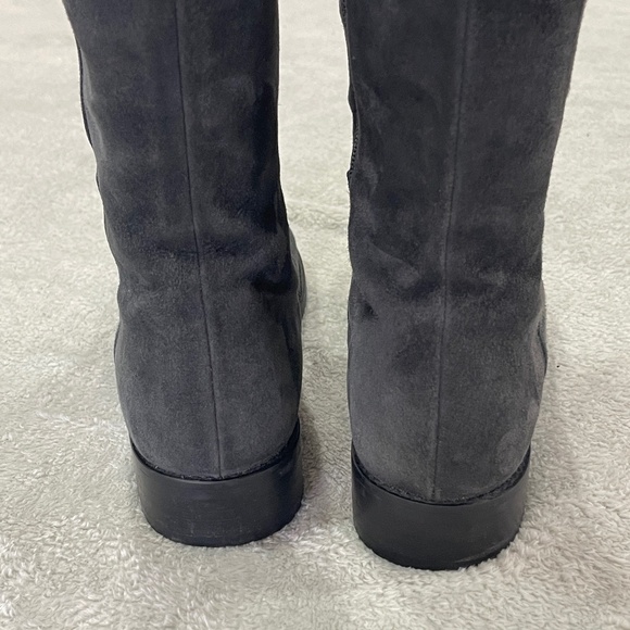Over-the-Knee Gray Suede Boots Size 7 - Picture 4 of 15
